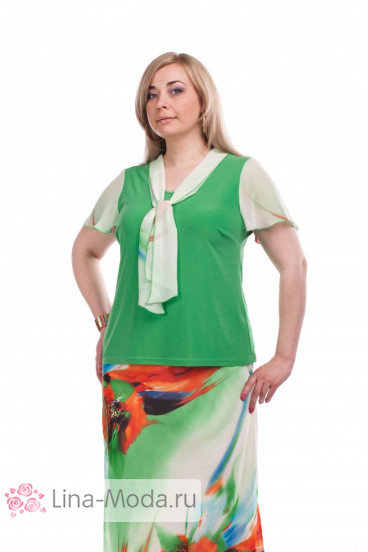 Блуза "Олси" 1510022.1 ОЛСИ (Зеленый)